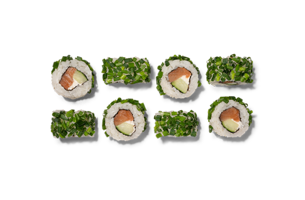 California Lachs Gurke Schnittlauch