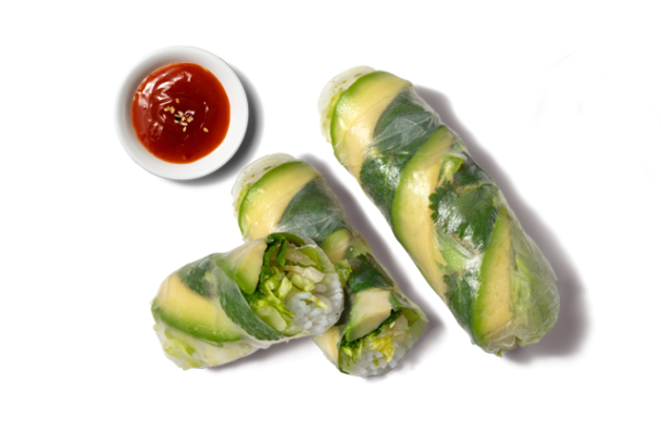 Vegane Sommerrollen mit Chili-Sauce