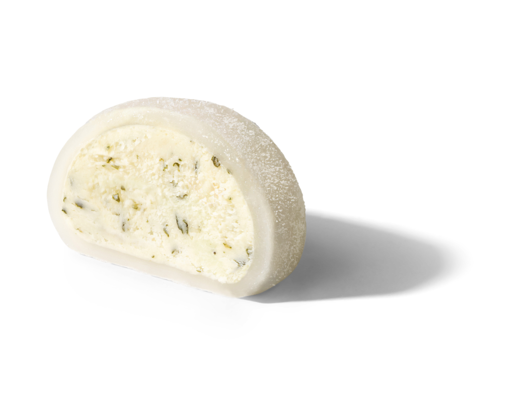 Angeschnittener Mochi lime mint